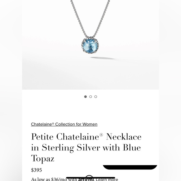 David Yurman blue topaz necklace - Picture 5 of 6